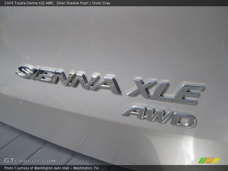 Silver Shadow Pearl / Stone Gray 2004 Toyota Sienna XLE AWD