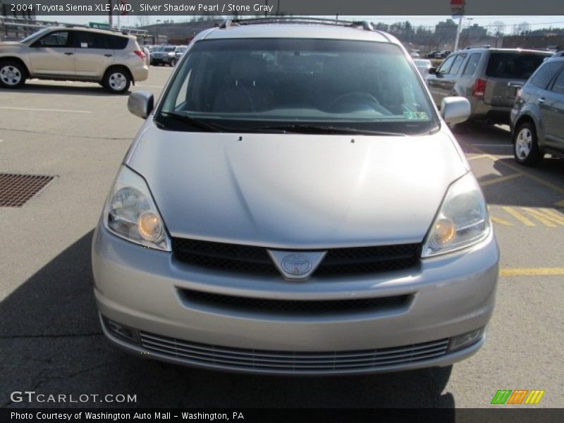 Silver Shadow Pearl / Stone Gray 2004 Toyota Sienna XLE AWD