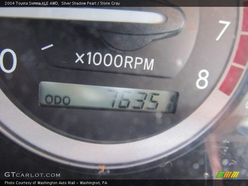 Silver Shadow Pearl / Stone Gray 2004 Toyota Sienna XLE AWD