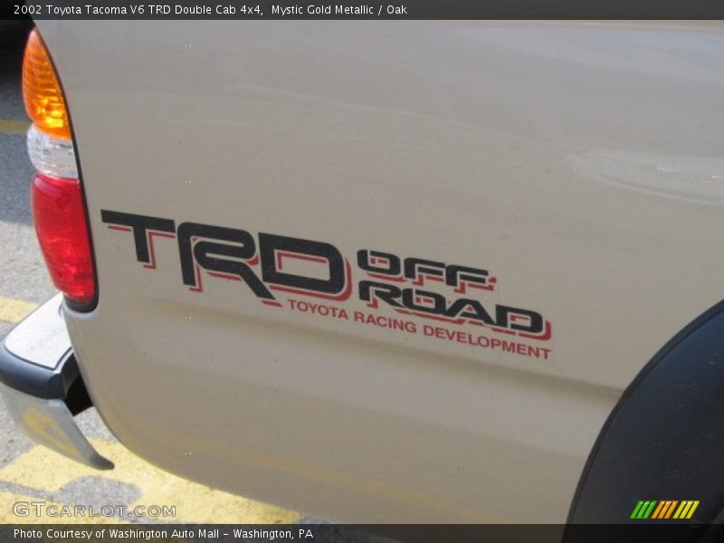 Mystic Gold Metallic / Oak 2002 Toyota Tacoma V6 TRD Double Cab 4x4