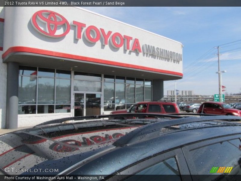 Black Forest Pearl / Sand Beige 2012 Toyota RAV4 V6 Limited 4WD