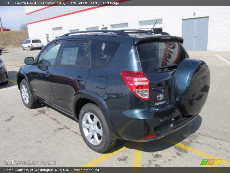 Black Forest Pearl / Sand Beige 2012 Toyota RAV4 V6 Limited 4WD