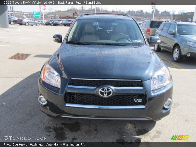 Black Forest Pearl / Sand Beige 2012 Toyota RAV4 V6 Limited 4WD