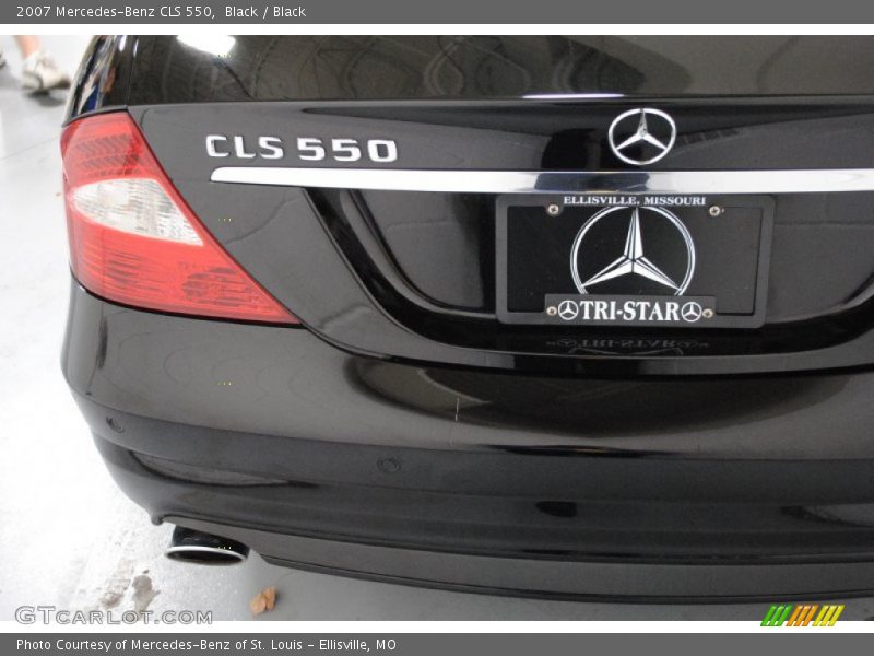 Black / Black 2007 Mercedes-Benz CLS 550