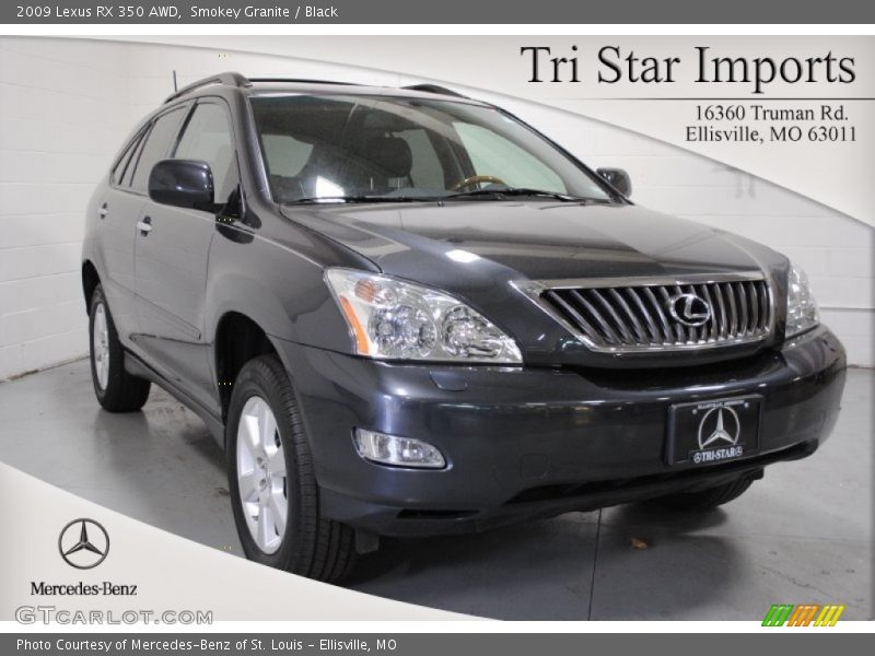 Smokey Granite / Black 2009 Lexus RX 350 AWD