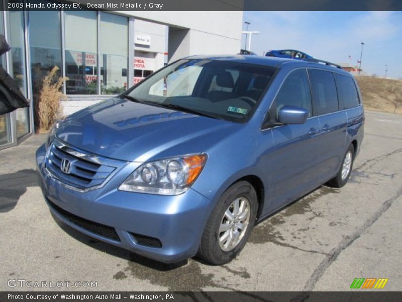 Ocean Mist Metallic / Gray 2009 Honda Odyssey EX