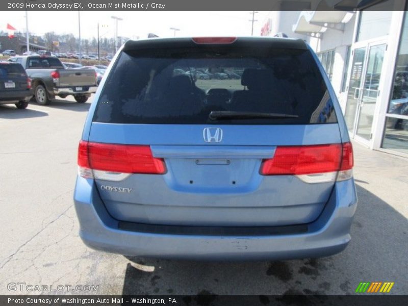 Ocean Mist Metallic / Gray 2009 Honda Odyssey EX