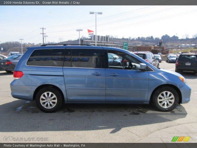 Ocean Mist Metallic / Gray 2009 Honda Odyssey EX