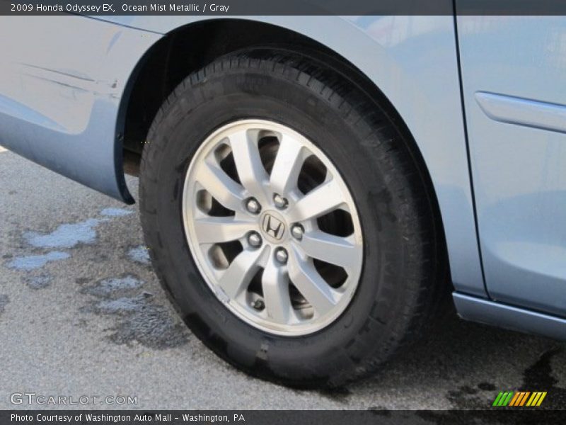 Ocean Mist Metallic / Gray 2009 Honda Odyssey EX