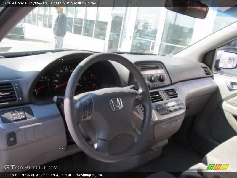 Ocean Mist Metallic / Gray 2009 Honda Odyssey EX