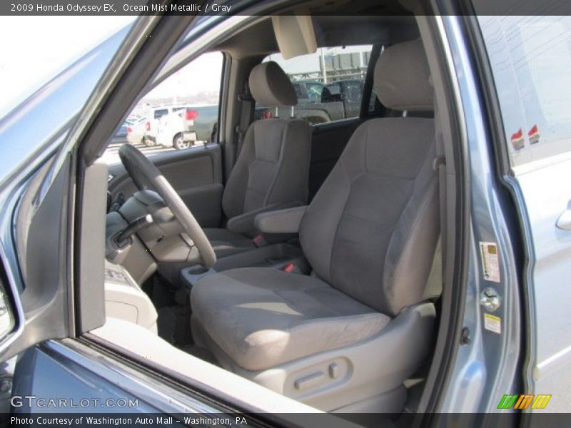 Ocean Mist Metallic / Gray 2009 Honda Odyssey EX