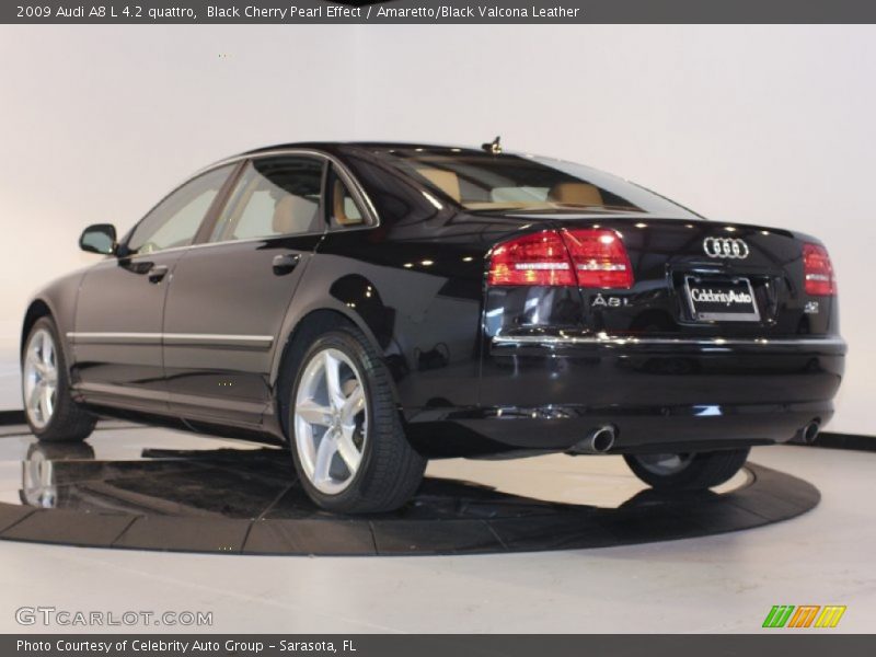 Black Cherry Pearl Effect / Amaretto/Black Valcona Leather 2009 Audi A8 L 4.2 quattro