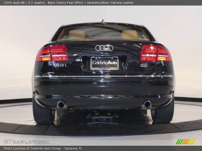 Black Cherry Pearl Effect / Amaretto/Black Valcona Leather 2009 Audi A8 L 4.2 quattro