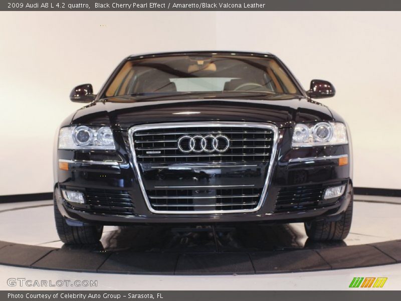 Black Cherry Pearl Effect / Amaretto/Black Valcona Leather 2009 Audi A8 L 4.2 quattro