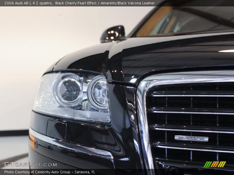 Black Cherry Pearl Effect / Amaretto/Black Valcona Leather 2009 Audi A8 L 4.2 quattro