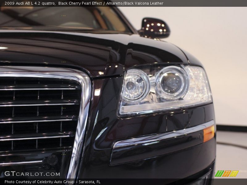 Black Cherry Pearl Effect / Amaretto/Black Valcona Leather 2009 Audi A8 L 4.2 quattro
