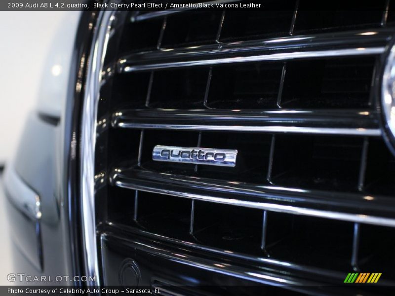 Black Cherry Pearl Effect / Amaretto/Black Valcona Leather 2009 Audi A8 L 4.2 quattro