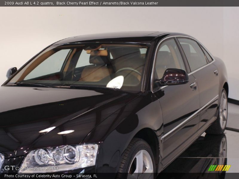 Black Cherry Pearl Effect / Amaretto/Black Valcona Leather 2009 Audi A8 L 4.2 quattro