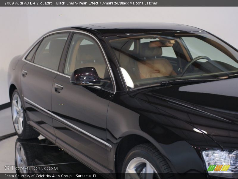 Black Cherry Pearl Effect / Amaretto/Black Valcona Leather 2009 Audi A8 L 4.2 quattro