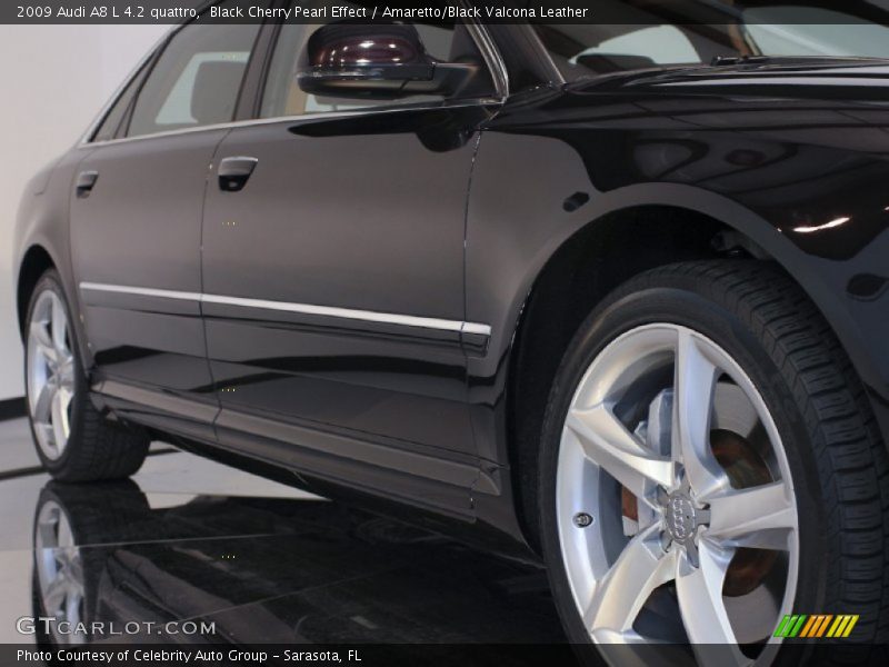 Black Cherry Pearl Effect / Amaretto/Black Valcona Leather 2009 Audi A8 L 4.2 quattro