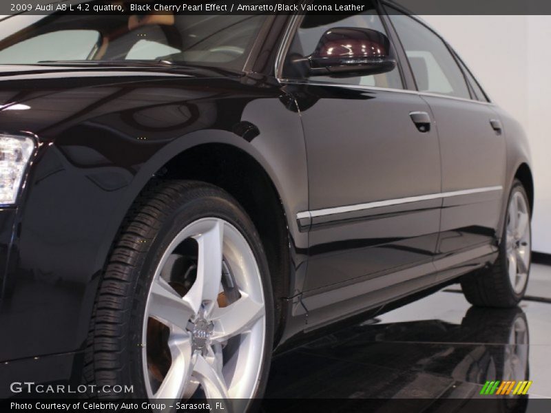 Black Cherry Pearl Effect / Amaretto/Black Valcona Leather 2009 Audi A8 L 4.2 quattro