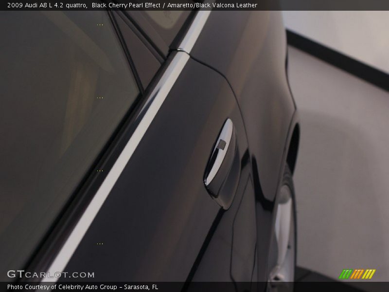 Black Cherry Pearl Effect / Amaretto/Black Valcona Leather 2009 Audi A8 L 4.2 quattro