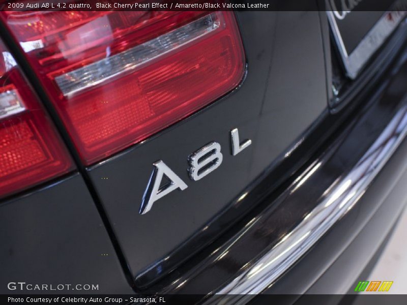 Black Cherry Pearl Effect / Amaretto/Black Valcona Leather 2009 Audi A8 L 4.2 quattro