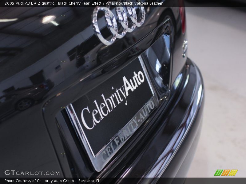 Black Cherry Pearl Effect / Amaretto/Black Valcona Leather 2009 Audi A8 L 4.2 quattro
