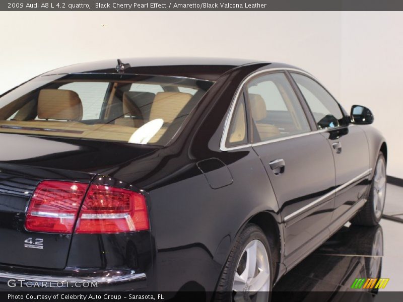 Black Cherry Pearl Effect / Amaretto/Black Valcona Leather 2009 Audi A8 L 4.2 quattro