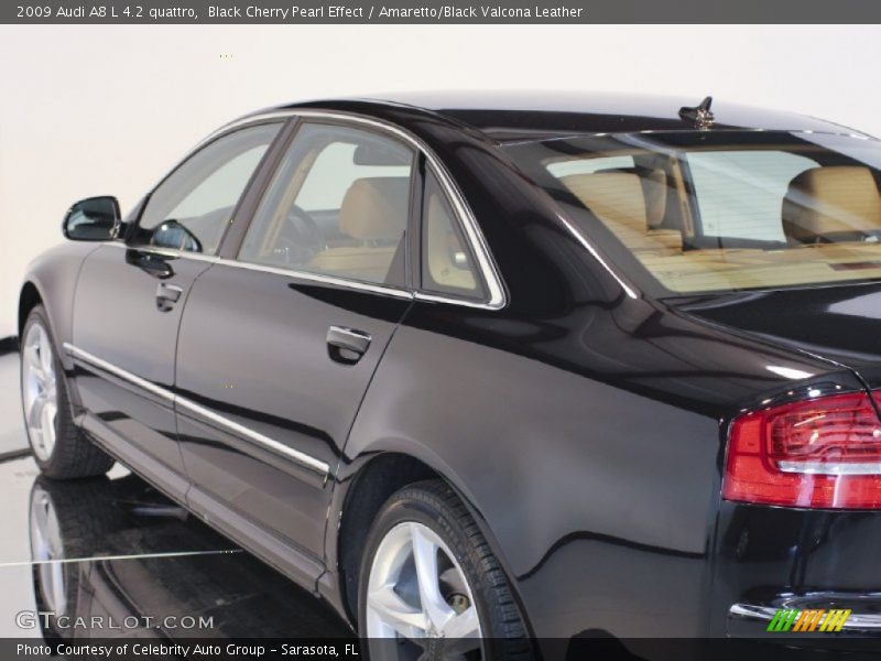 Black Cherry Pearl Effect / Amaretto/Black Valcona Leather 2009 Audi A8 L 4.2 quattro