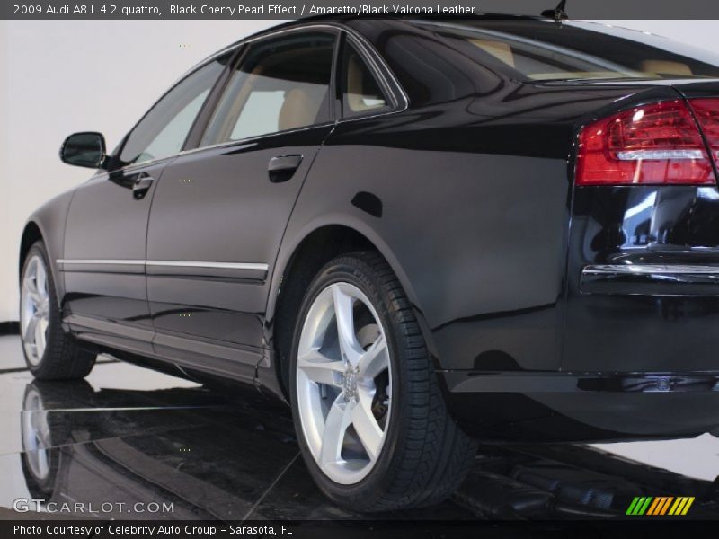 Black Cherry Pearl Effect / Amaretto/Black Valcona Leather 2009 Audi A8 L 4.2 quattro