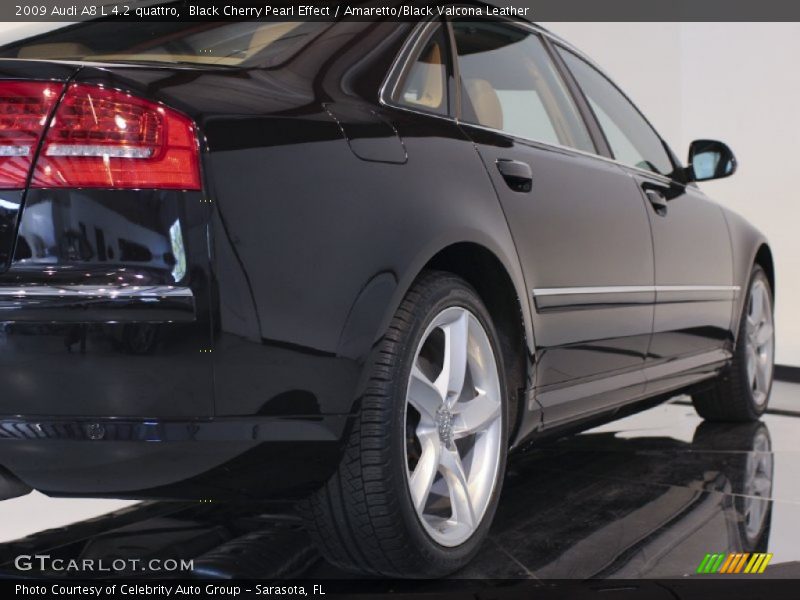 Black Cherry Pearl Effect / Amaretto/Black Valcona Leather 2009 Audi A8 L 4.2 quattro