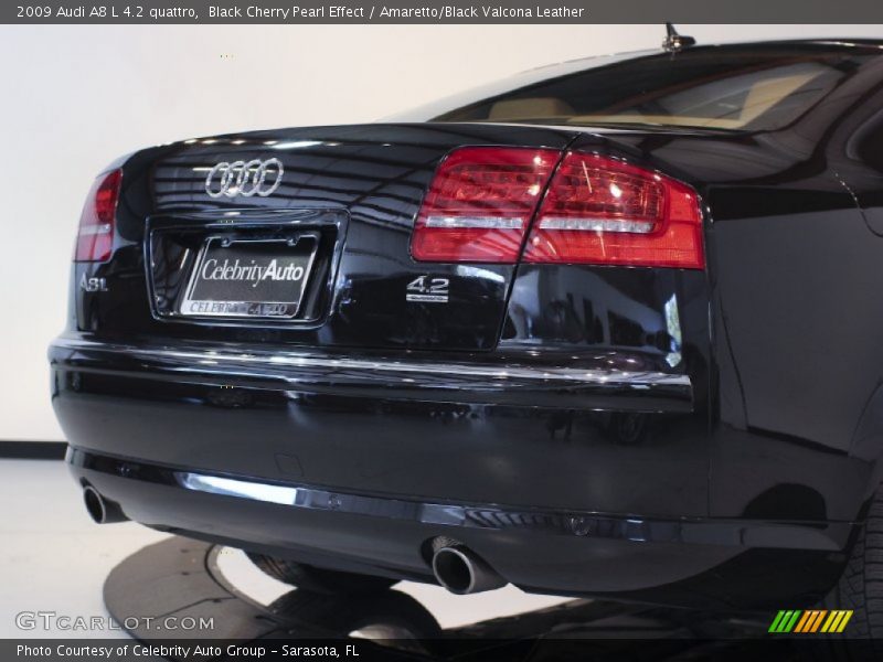 Black Cherry Pearl Effect / Amaretto/Black Valcona Leather 2009 Audi A8 L 4.2 quattro