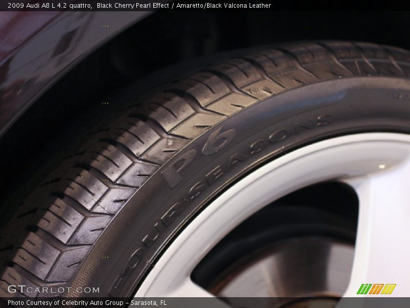 Black Cherry Pearl Effect / Amaretto/Black Valcona Leather 2009 Audi A8 L 4.2 quattro