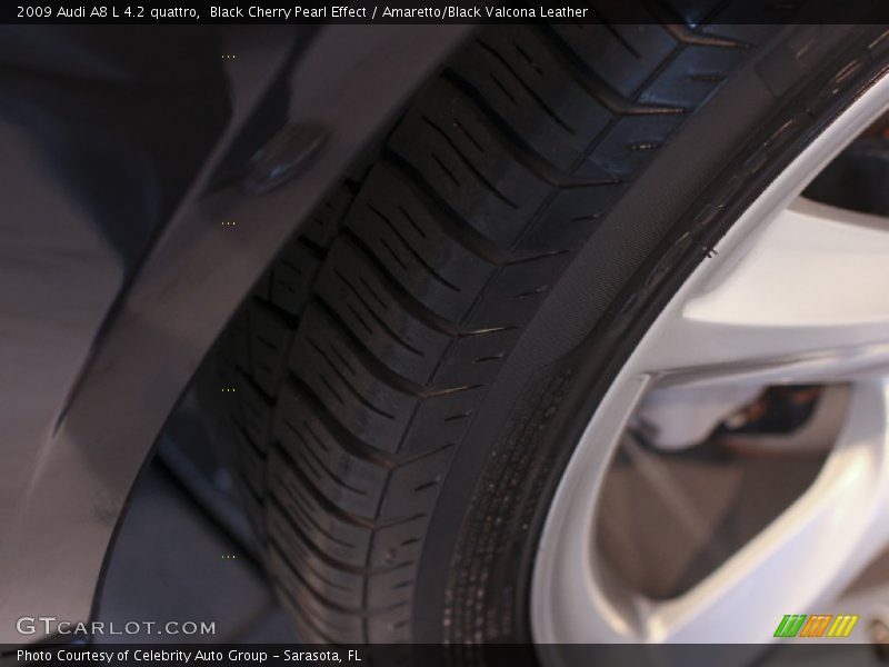 Black Cherry Pearl Effect / Amaretto/Black Valcona Leather 2009 Audi A8 L 4.2 quattro