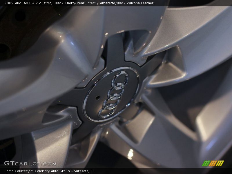 Black Cherry Pearl Effect / Amaretto/Black Valcona Leather 2009 Audi A8 L 4.2 quattro