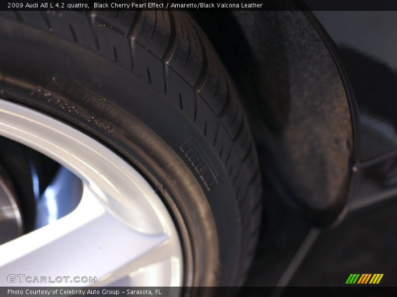 Black Cherry Pearl Effect / Amaretto/Black Valcona Leather 2009 Audi A8 L 4.2 quattro