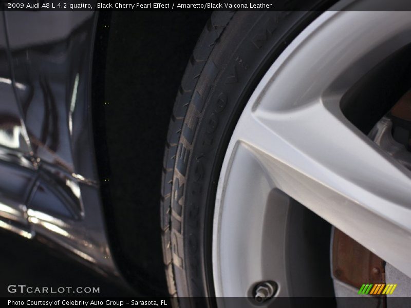 Black Cherry Pearl Effect / Amaretto/Black Valcona Leather 2009 Audi A8 L 4.2 quattro