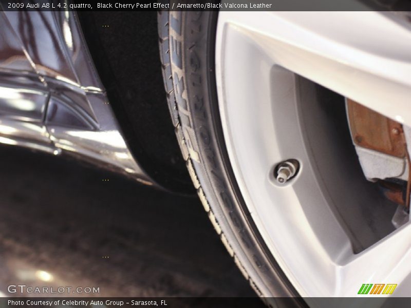 Black Cherry Pearl Effect / Amaretto/Black Valcona Leather 2009 Audi A8 L 4.2 quattro