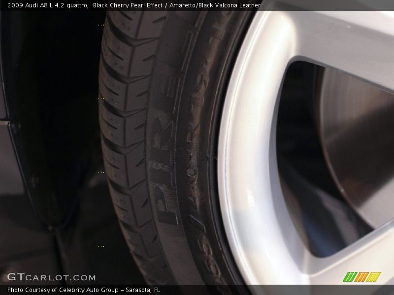 Black Cherry Pearl Effect / Amaretto/Black Valcona Leather 2009 Audi A8 L 4.2 quattro