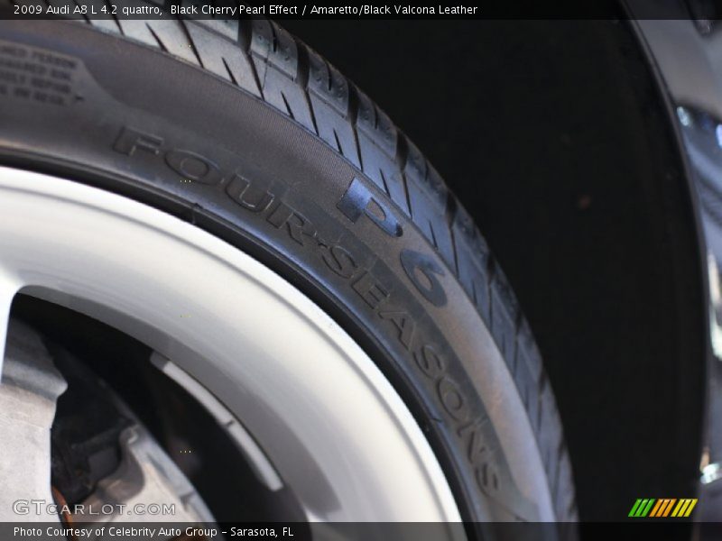 Black Cherry Pearl Effect / Amaretto/Black Valcona Leather 2009 Audi A8 L 4.2 quattro