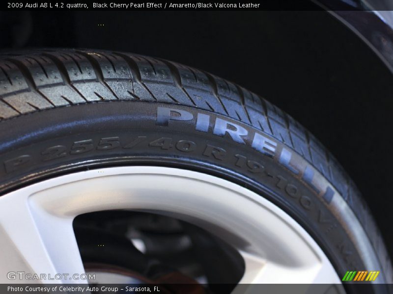 Black Cherry Pearl Effect / Amaretto/Black Valcona Leather 2009 Audi A8 L 4.2 quattro