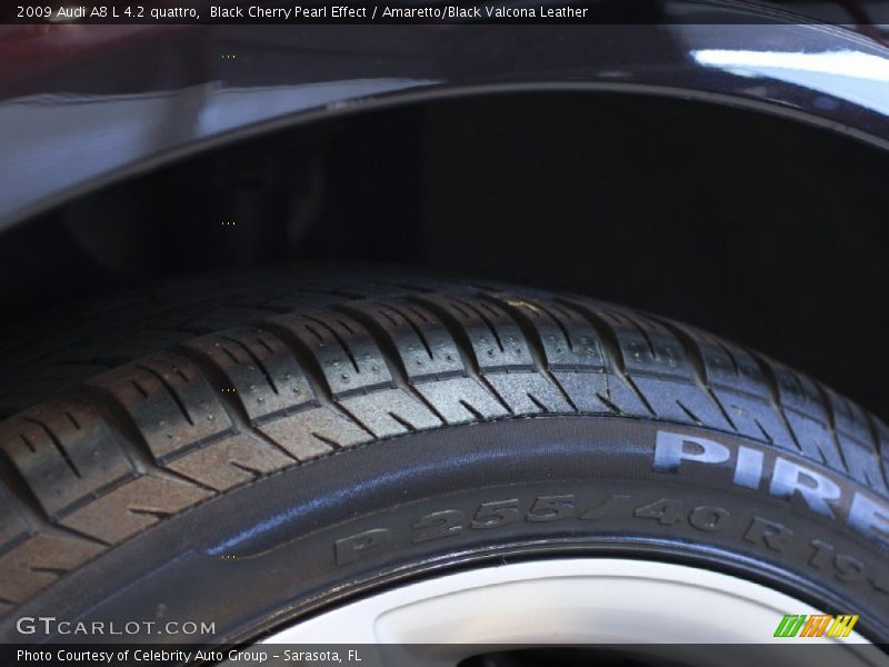 Black Cherry Pearl Effect / Amaretto/Black Valcona Leather 2009 Audi A8 L 4.2 quattro