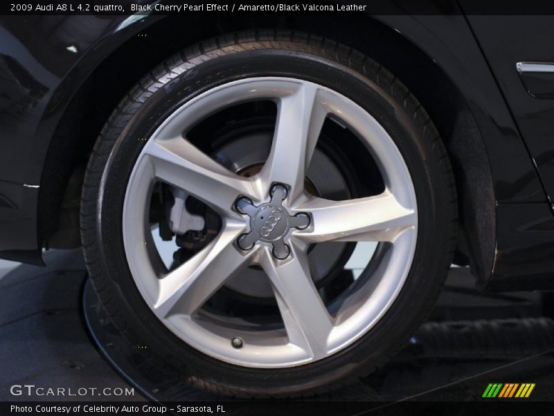 Black Cherry Pearl Effect / Amaretto/Black Valcona Leather 2009 Audi A8 L 4.2 quattro