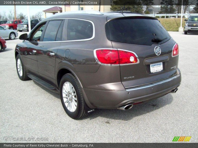 Cocoa Metallic / Cashmere/Cocoa 2008 Buick Enclave CXL AWD