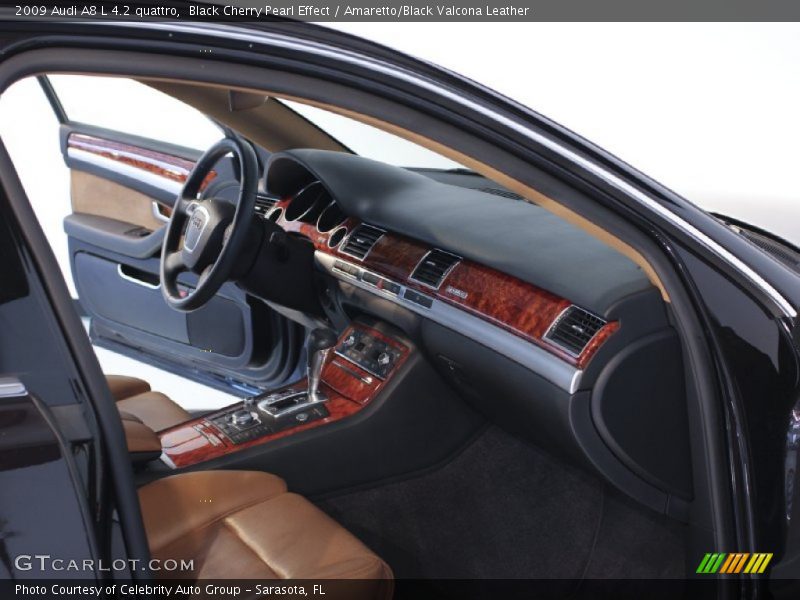 Black Cherry Pearl Effect / Amaretto/Black Valcona Leather 2009 Audi A8 L 4.2 quattro