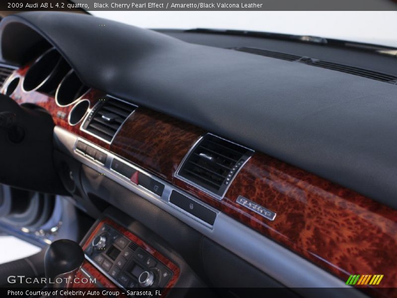 Black Cherry Pearl Effect / Amaretto/Black Valcona Leather 2009 Audi A8 L 4.2 quattro