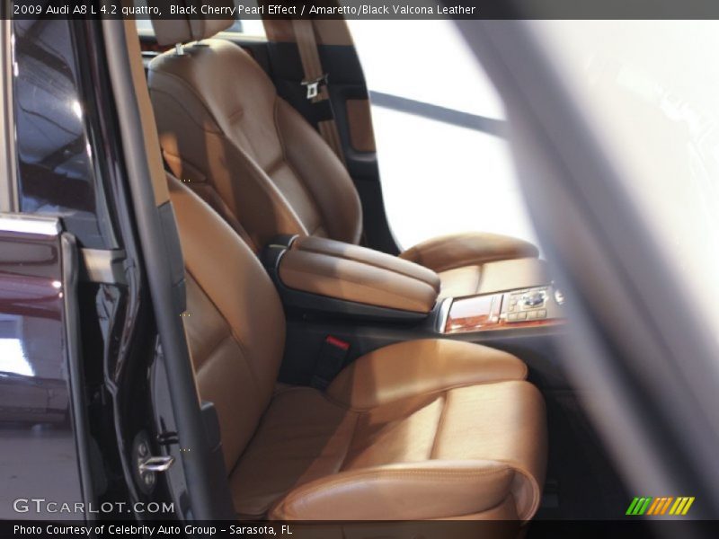 Black Cherry Pearl Effect / Amaretto/Black Valcona Leather 2009 Audi A8 L 4.2 quattro