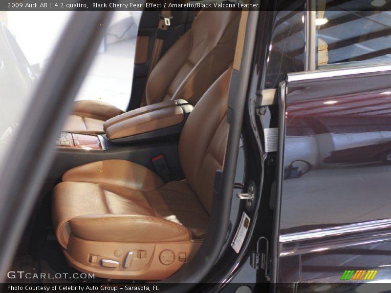 Black Cherry Pearl Effect / Amaretto/Black Valcona Leather 2009 Audi A8 L 4.2 quattro