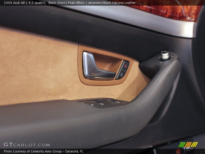 Black Cherry Pearl Effect / Amaretto/Black Valcona Leather 2009 Audi A8 L 4.2 quattro